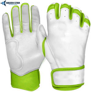 Guantes de Bateo de Béisbol de Cuero/Cuero Sintético, Color Personalizable, Ligeros, Cómodos, con Gancho, para Entrenamiento, Unisex, Adultos - Product Image 5