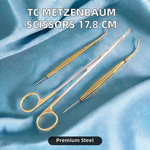 กรรไกรผ่าตัด TC Metzenbaum แบบคม ยาว 17.8 ซม. ผลิตจากเหล็กกล้าไร้สนิมเยอรมัน ใช้งานด้วยมือ นำกลับมาใช้ใหม่ได้ ได้รับการรับรองมาตรฐาน CE ระดับทางการแพทย์ - Product Image 3