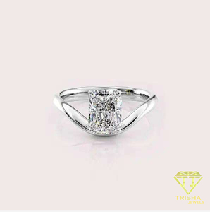 <b>Top</b> Selling Moissanite Engagement Ring for Classic Bridal Jewelry <b>Wedding</b> Proposal Special Occasion Available At Best Price - Product Image 1