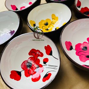 Cuenco lacado artesanal de cáscara de coco, cuenco lacado hecho en VIETNAM, precio muy barato - Product Image 5