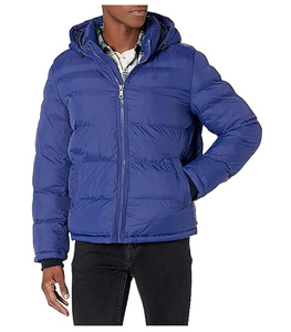 Blouson d'hiver matelassé personnalisé pour homme, en coton, épais et chaud, en toile, grandes tailles, avec patchwork et impression personnalisée - Product Image 5