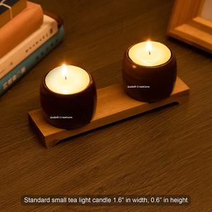 Candelabro de luces de té multiusos con bandeja decorativa - Product Image 3