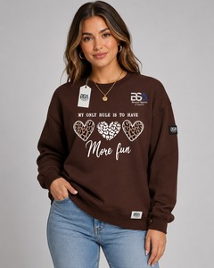 Sweat-shirts pour femmes, style actuel, chauds pour l'hiver, décontractés, anti-rétrécissement, séchage rapide, lettres personnalisées, couleurs et tailles variées, services ODM OEM - Product Image 5