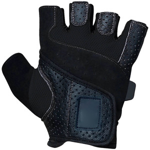 Gants de musculation en cuir de performance Elite avec longs sangles de compression pour les poignets, protections de mains de fitness robustes et avancées - Product Image 4