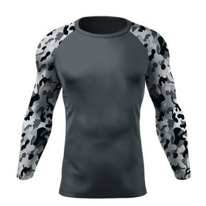 Rashguard MMA pour hommes, impression 3D par sublimation, fabricant OEM, vêtements de sport, compression, manches longues - Product Image 1