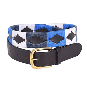 Ceinture de sport en cuir PU personnalisée pour l'équitation, ceinture en cuir PU brodée William Polo pour hommes, qualité supérieure - Product Image 3