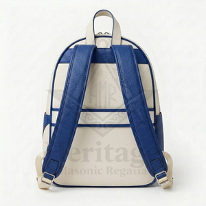 Sorority & Fraternity Greek Apparel Heritage Masonic Regalia Masonic Wear Backpack White Blue Heat Transfer Printed Unisex Bags - Product Image 2