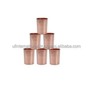 แก้วทองแดงคุณภาพสูง6ชิ้นพร้อมโต๊ะกินข้าวทรงกลมและการดื่มไวน์ใช้แก้วทองแดงขายดี - Product Image 4