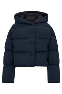 Women Fur Custom Made Breathable Waterproof Luxury Winter Dyed Woven Camouflage Eco-Friendly Cotton Embroidery Puffer <b>Jacket</b> - Product Image 3
