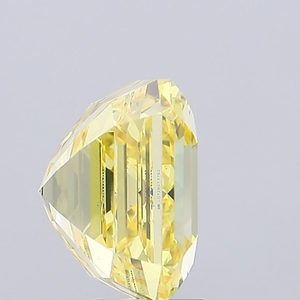 Diamant de laboratoire jaune intense de qualité supérieure, taille Asscher exclusive, certifié IGI, clarté VVS2, excellente taille, diamant CVD en vrac. - Product Image 3