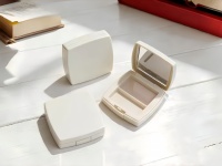 Étui à fards 2 et 4 compartiments personnalisable miroir, galvanisé logement pinceau – Emballage cosmétique