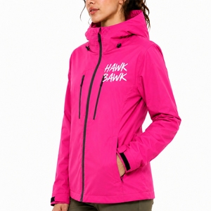 Chaqueta Softshell Ligera con Capucha y Cremallera Completa para Mujer, Moderna, Impermeable, para Actividades al Aire Libre, con Logotipo Estampado, Corte Regular - Product Image 3