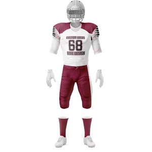 Uniforme de football américain de haute qualité en sublimation, 100 % polyester, fabriqué par un fabricant sur mesure, garantissant une durabilité supérieure. - Product Image 2
