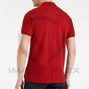 เสื้อโปโลผ้าคอตตอนผสมเนื้อนุ่มแบบหรูหราสำหรับผู้ชาย ผลิตตามสั่ง OEM แห้งเร็ว เหมาะสำหรับเล่นกอล์ฟ  แบบเรียบ - Product Image 2