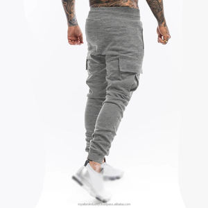 Pantalon de survêtement décontracté pour homme Gym Fitness Workout Sportswear Pantalon de survêtement en coton avec poches multiples pour la course à pied, le jogging et le sport - Product Image 3