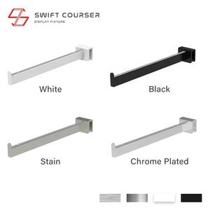 Étagère de présentation de vêtements en métal rectangulaire avec installation facile pour la vente au détail et le bureau - Product Image 6