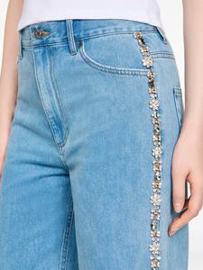 Jeans Modernos para Mujer con Adornos de Pedrería, Pantalones Vaqueros Holgados de Estilo Urbano para Mujer, Jeans Rectos y Elegantes para Mujer - Product Image 3