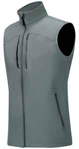 Sleeveless Men's <b>Slim</b> <b>Fit</b> Stand Collar Front Logo Softshell <b>Jacket</b> Wholesale Waterproof Breathable Eco-Friendly - Product Image 5