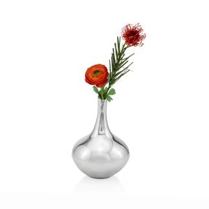 Vase décoratif en métal de style designer pour fleurs, accent de décoration intérieure haut de gamme - Product Image 5