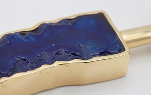Luxury Design <b>Cheese</b> <b>Knives</b> <b>Set</b> Of 3 With Blue Inlay Handles Handmade Flatware Best Quality Elegant <b>Cheese</b> Tools For Kitchen Use - Product Image 2