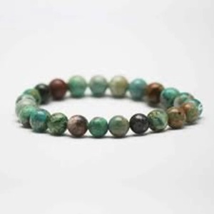 Chakralume Natural Chrysocolla Ball Shape <b>Beaded</b> <b>Bracelet</b> Blue Green for Healing Reiki Energy Jewelry Gift Unisex 8mm - Product Image 6