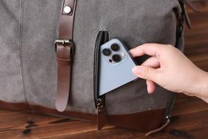 โรงงานผลิตกระเป๋าเดินทางผ้าใบหนัง ขายส่ง กระเป๋าเดินทางกันน้ำแบบถือขึ้นเครื่อง รุ่น LCTB-0065 - Product Image 6