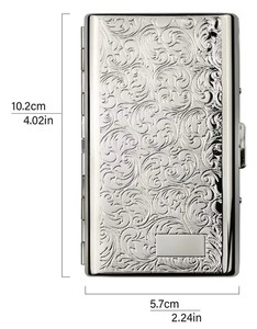 Estuche de Cigarrillos Metálico Clásico Ecológico a Precio de Fábrica, Caja de Cigarrillos de Acero Inoxidable, Regalo para Hombre, Estuche de Bolsillo para Cigarros - Product Image 5
