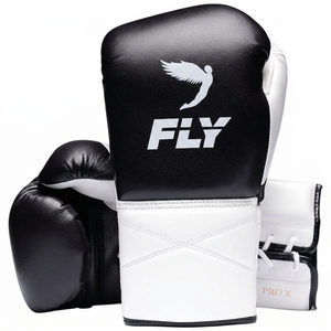 ถุงมือชกมวยรุ่นใหม่ RTS ยี่ห้อ Fly Boxing หนังแท้แบบใหม่ พร้อมสายรัดแบบ Hook & Loop สำหรับฝึกซ้อมและแข่งขัน สำหรับทุกเพศ รุ่น CP-BG-224 - Product Image 3