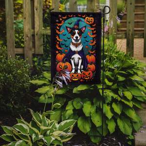 Multicolore Jack Russell Terrier Sorcière Halloween Jardin Drapeau Décoratif Boîte aux Lettres Patio Bannière pour Cour Pelouse Oeuvre d'Art pour Fleur - Product Image 2