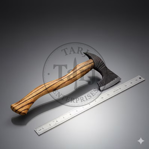 Hacha de camping forjada a mano de grado industrial con mango de madera, hacha táctica para bushcraft, funda de cuero, hacha personalizada para exteriores, venta al por mayor PK - Product Image 2