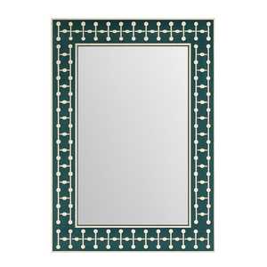 Green Bone Inlay <b>Mirror</b> Elegant Handcrafted Accent Perfect For Living Room Bedroom Office Or Creative Wall Display Uses - Product Image 5