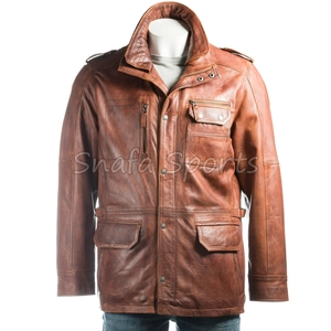 Men's Genuine Sheepskin <b>Leather</b> <b>Leather</b> New Design Classic Winter Real <b>Leather</b> <b>Long</b> Winter <b>Jackets</b> For Sale - Product Image 6