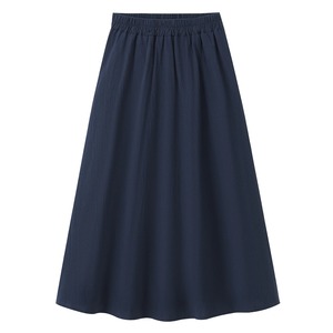 Women’s Cotton Linen A-Line Midi <b>Skirt</b> High Waist <b>Elastic</b> Waist Solid Color Casual Vintage Summer <b>Skirt</b> - Product Image 3