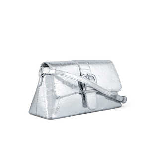 <b>Silver</b> Formal P24124 <b>Clutch</b> Elegant Chain & Link Bracelets Accessory - Product Image 2