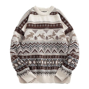 WARPRO INDUSTRY Men's Knitted Winter <b>Pullover</b> <b>Sweater</b> Solid Pattern Polyester/Nylon Coarse Wool Breathable Anti-Wrinkle Long - Product Image 2
