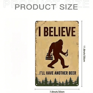 CIFbuy Elegante Targa Murale in Metallo con Scritta 'I Believe I Will Have Another Beer' per Arredamento Casa e Pub, Insegna Resistente per TikTok e Temu - Product Image 2