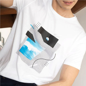 T-shirt imprimé graphique pour homme, coupe ample, mode estivale, streetwear, t-shirt graphique pour homme, manches courtes, t-shirt en coton surdimensionné - Product Image 1