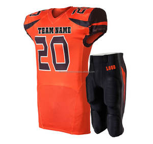 En stock : Ensemble d'uniformes de football américain vierges pour impression DIY, transfert thermique DIY, kits de football unis en gros - Product Image 5