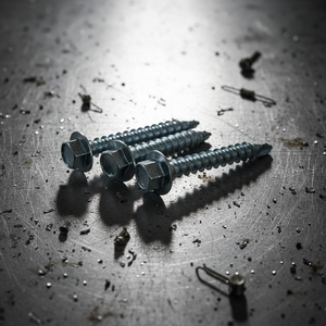 Vis autoperceuses à tête hexagonale, classe 4.8 6.8, filetage grossier, acier au carbone galvanisé, normes DIN/ANSI, PDC - Product Image 1