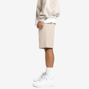 Shorts de sport décontractés pour hommes, 100% coton, tissu peigné, taille élastique, respirant, séchage rapide, anti-UV, course à pied, entraînement - Product Image 5