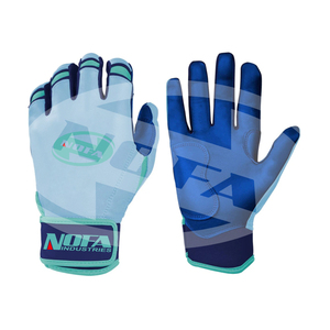 Guantes de Bateo de Cuero Blanco y Negro de Última Tendencia, Ambidiestros, con Cierre de Hebilla de Tela Tejida, para Entrenamiento, Unisex, Talla Adulto XL - Product Image 4
