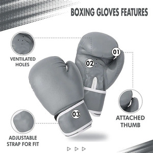 Gants de boxe en cuir PU robustes sur mesure pour fabricants, équipement d'entraînement de boxe, nouvelle collection 2026 - Product Image 5