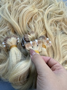 Extensiones de Cabello Natural Liso con Cinta Adhesiva CDYHAIRVN, Color Rubio Normal Invisible 613 60 Ombre, Cabello Humano Vietnamita Teñido, Grado 12A - Product Image 2