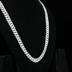 Cadena Cubana Hip Hop Iced Out con Micro Pavé de Moissanita y Diamantes, Cadena Cubana de Acero Inoxidable, Joyería de Lujo para Hombres y Mujeres - Product Image 5