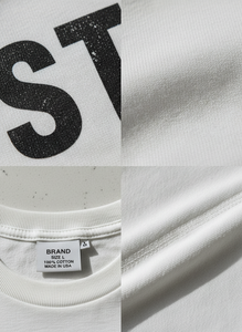 Custom Made <b>White</b> <b>Tee</b> Shirt 100% Cotton <b>Plain</b> O-Neck Oversized Plus Size Men's Casual Regular Fit - Product Image 5