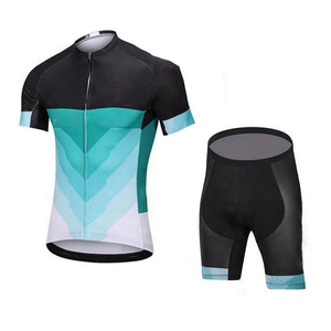 Quick Dry <b>Cycling</b> Jersey and <b>Shorts</b> Set for Men with Moisture Wicking Fabric and Comfortable Gel <b>Padded</b> Riding <b>Shorts</b> - Product Image 1