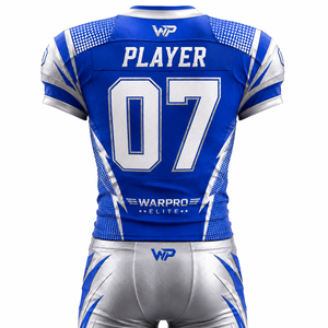 Uniforme de football américain pour hommes Warpro Elite, maillot sublimé à col en V, ajusté, manches courtes, évacuation de l'humidité, toutes saisons - Product Image 6