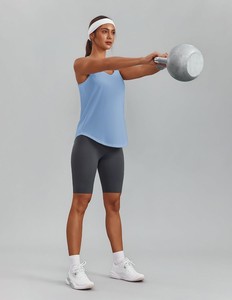 Débardeur sans manches tendance pour femme en tissu extensible doux, décontracté, mode estivale, basique, confortable, respirant et léger - Product Image 3