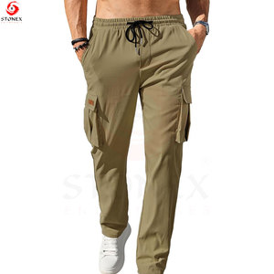 <b>Men's</b> <b>Cargo</b> Pants Premium Cotton Relaxed Fit Multi Pocket Utility <b>Trousers</b> for Casual Work Streetwear and Outdoor Activities - Product Image 1