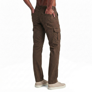 Pantalon cargo décontracté pour homme en coton de qualité supérieure, coupe classique, pour usage quotidien, couleur personnalisée, vente en gros de pantalons pour homme - Product Image 6